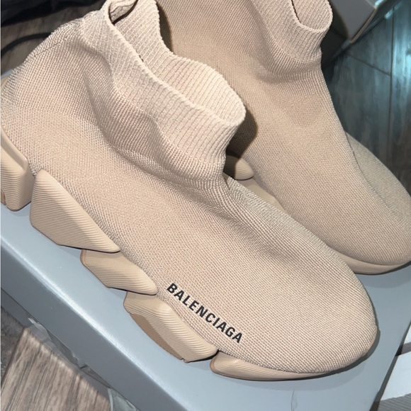 Balenciaga Shoes - BALENCIAGA SPEED TRAINERS IN BEIGE